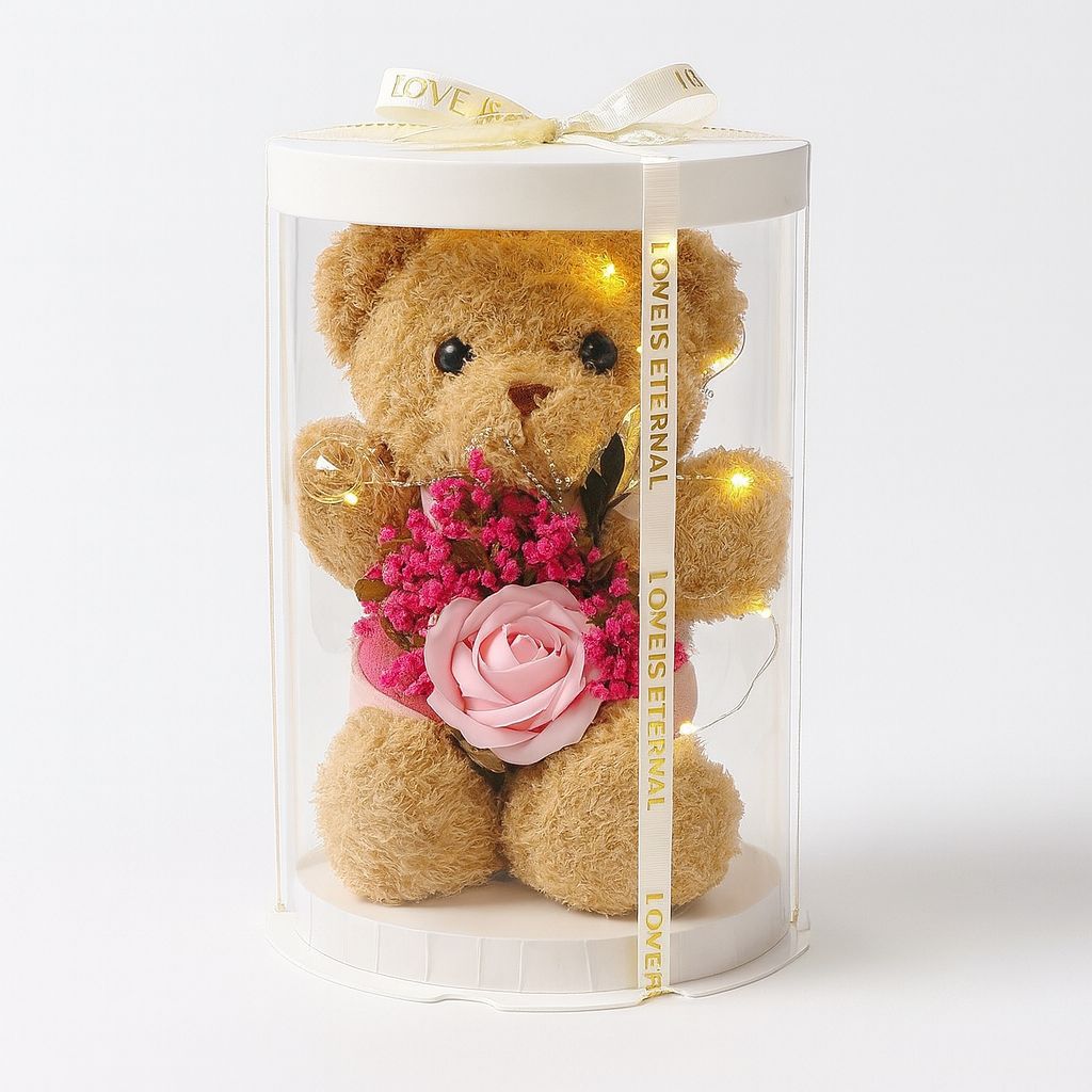 Teddy Bear Rose Box